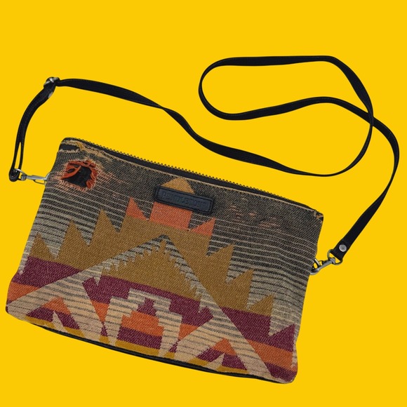 Pendleton Handbags - Pendleton Crossbody Bag Woman OS Multi Aztec Wool Rock Creek Western Purse